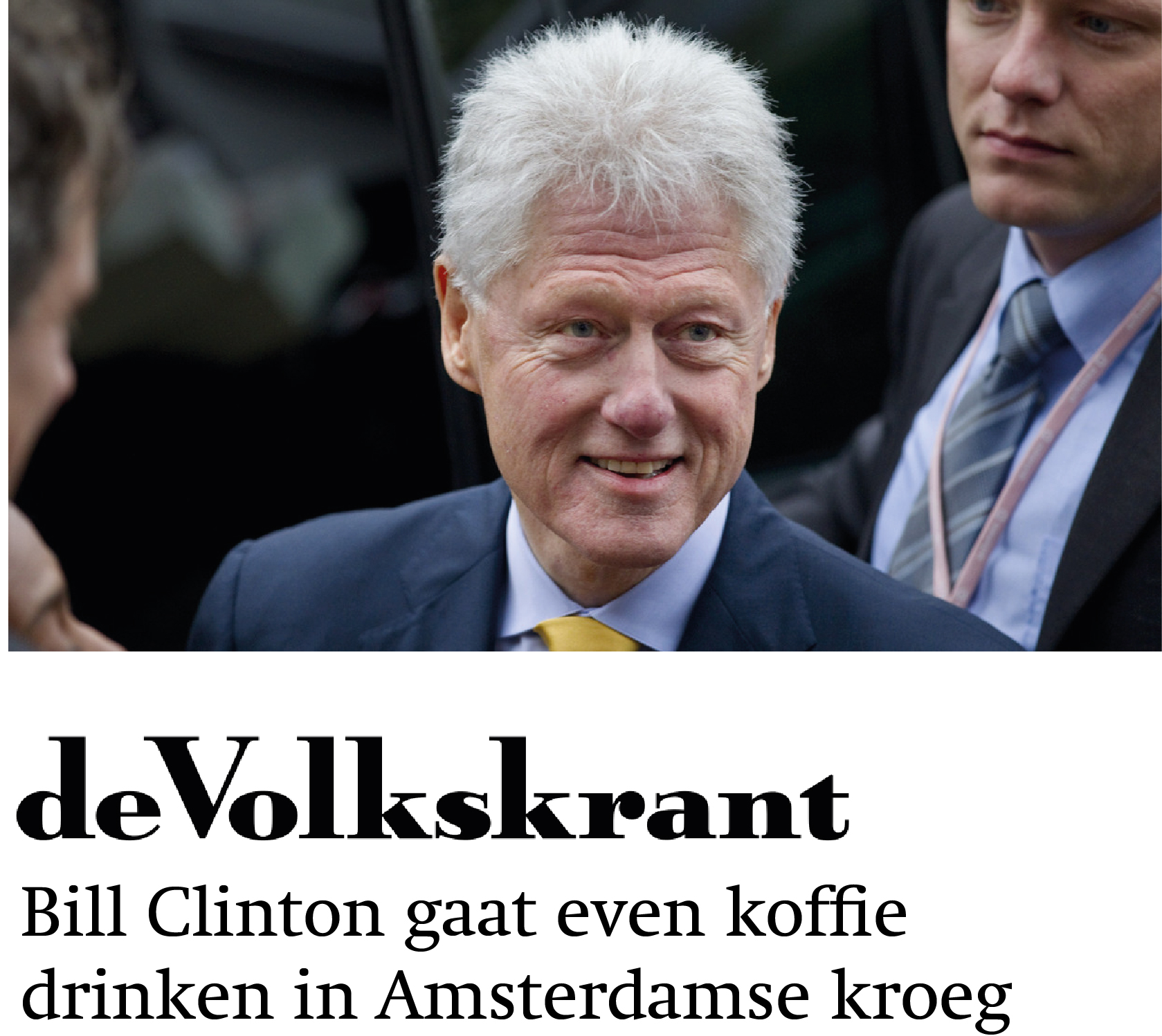 Bill Clinton haalt bij Appeltaart t'Papeneiland 