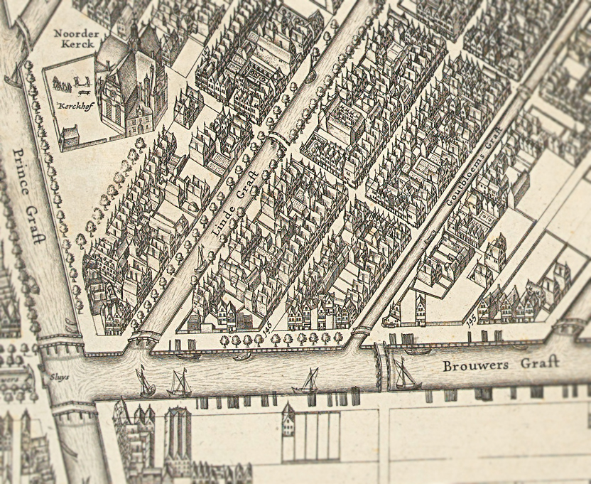 Kaart Amsterdam 1625 Balthasar Florisz van Berckenrode